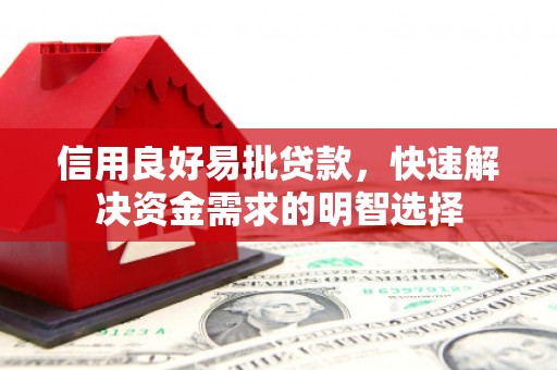 长涂信用良好易批贷款，快速解决资金需求的明智选择