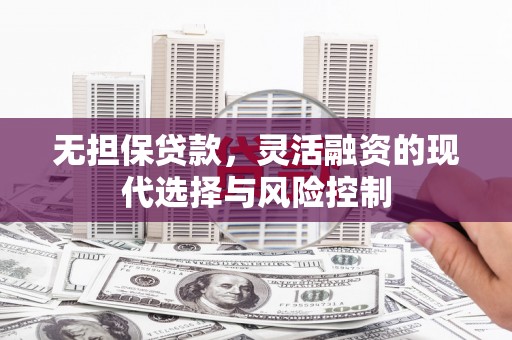 长涂无担保贷款，灵活融资的现代选择与风险控制