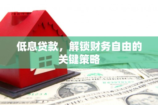 长涂低息贷款，解锁财务自由的关键策略